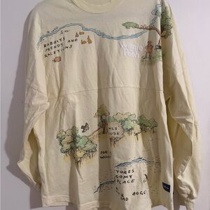 Winnie The Pooh Hundred Acre Woods Map Spirit Jersey size Medium